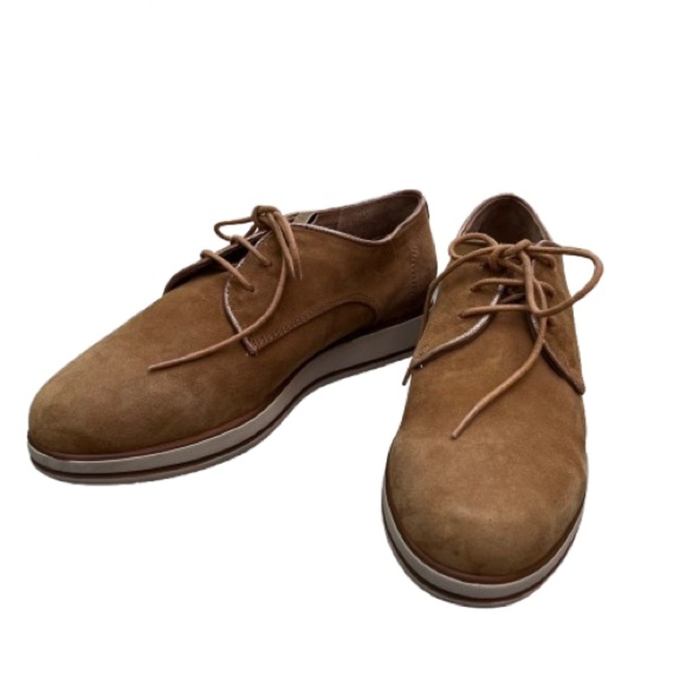 Regarde Le Ciel Cognac Suede Lace-up Shoe with Rubber Sole Size 8-1/2